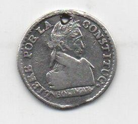BOLIBIA DEL AÑO 1827-1829 DE 1/2 SOL